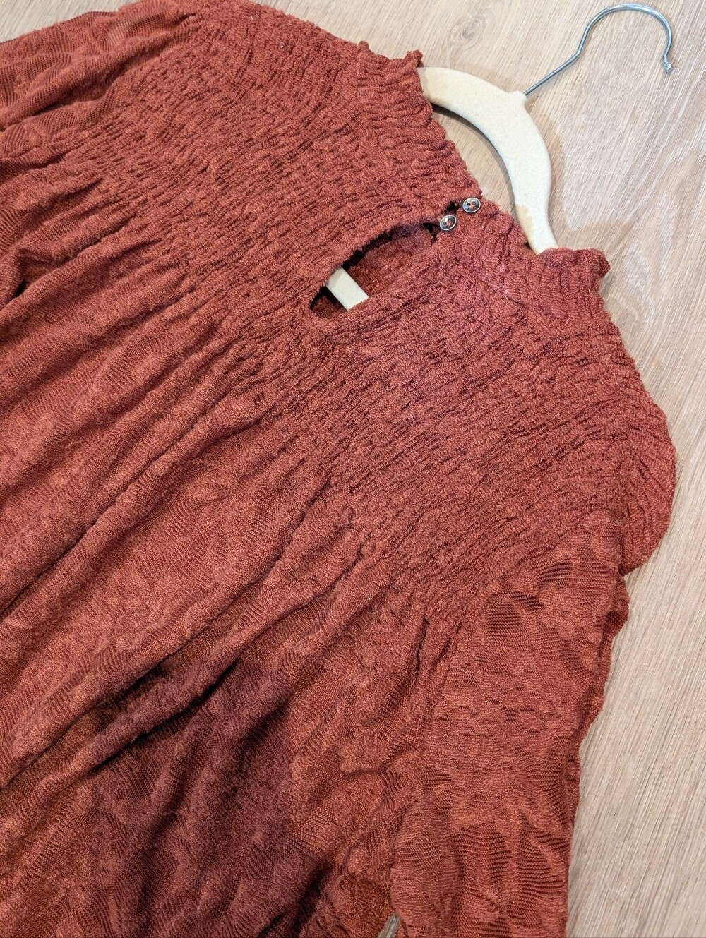 Anthropologie Deletta Brown Lace Top - Picture 7 of 8